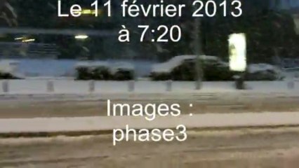 Neige sur Grenoble le 11 février 2013