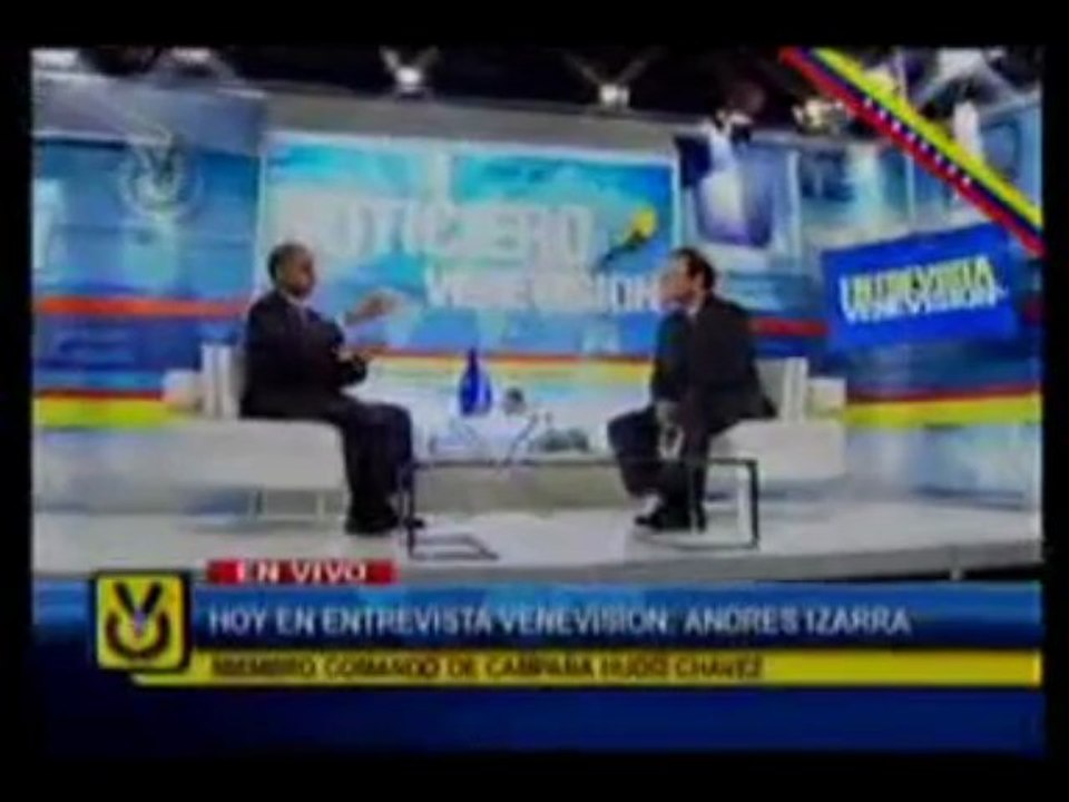 Andrés Izarra, miembro del comando de campaña Hugo Chávez.