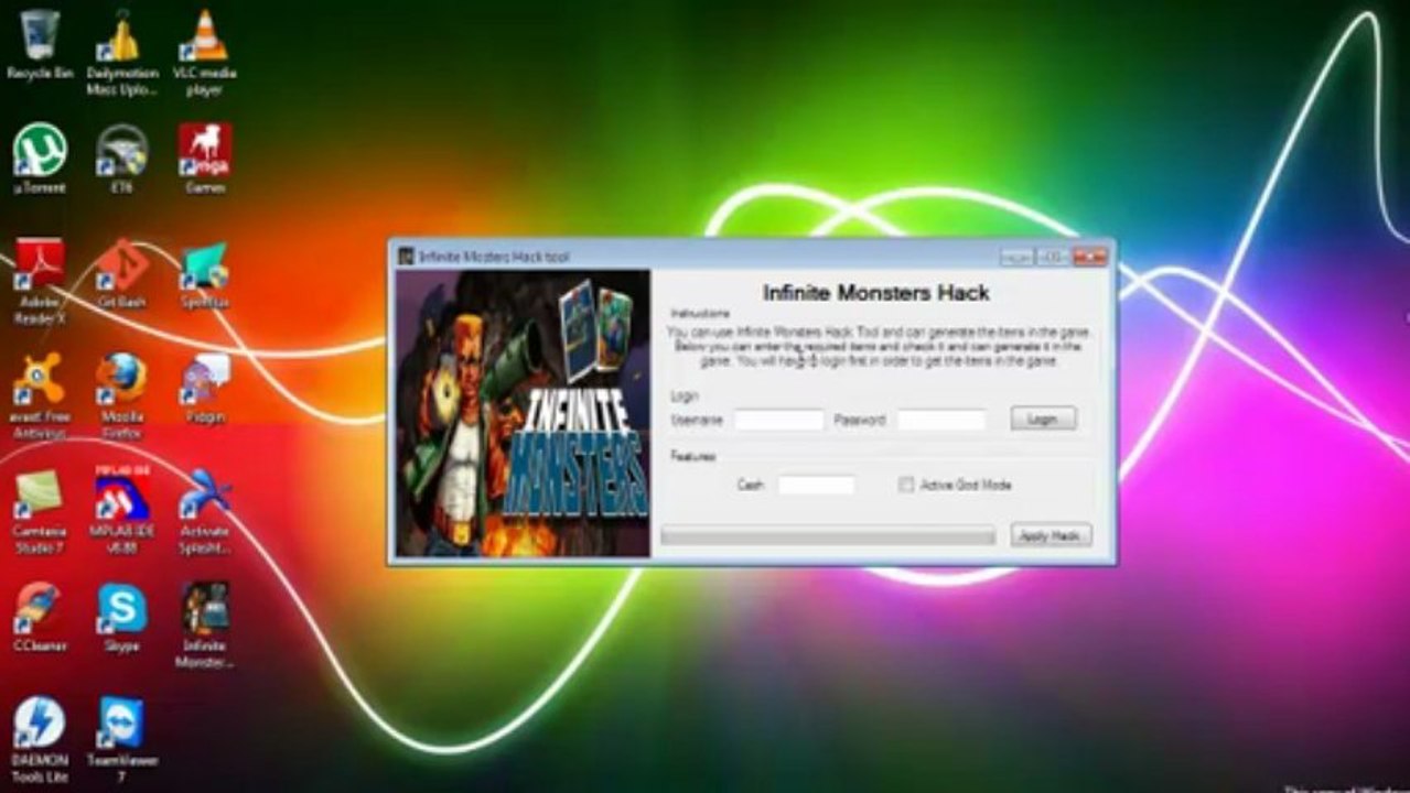 INFINITE MONSTERS Cheat (2012 Release -INFINITE MONSTERS Cheat)