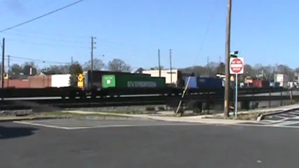 Norfolk Southern stack train east through Austell Ga