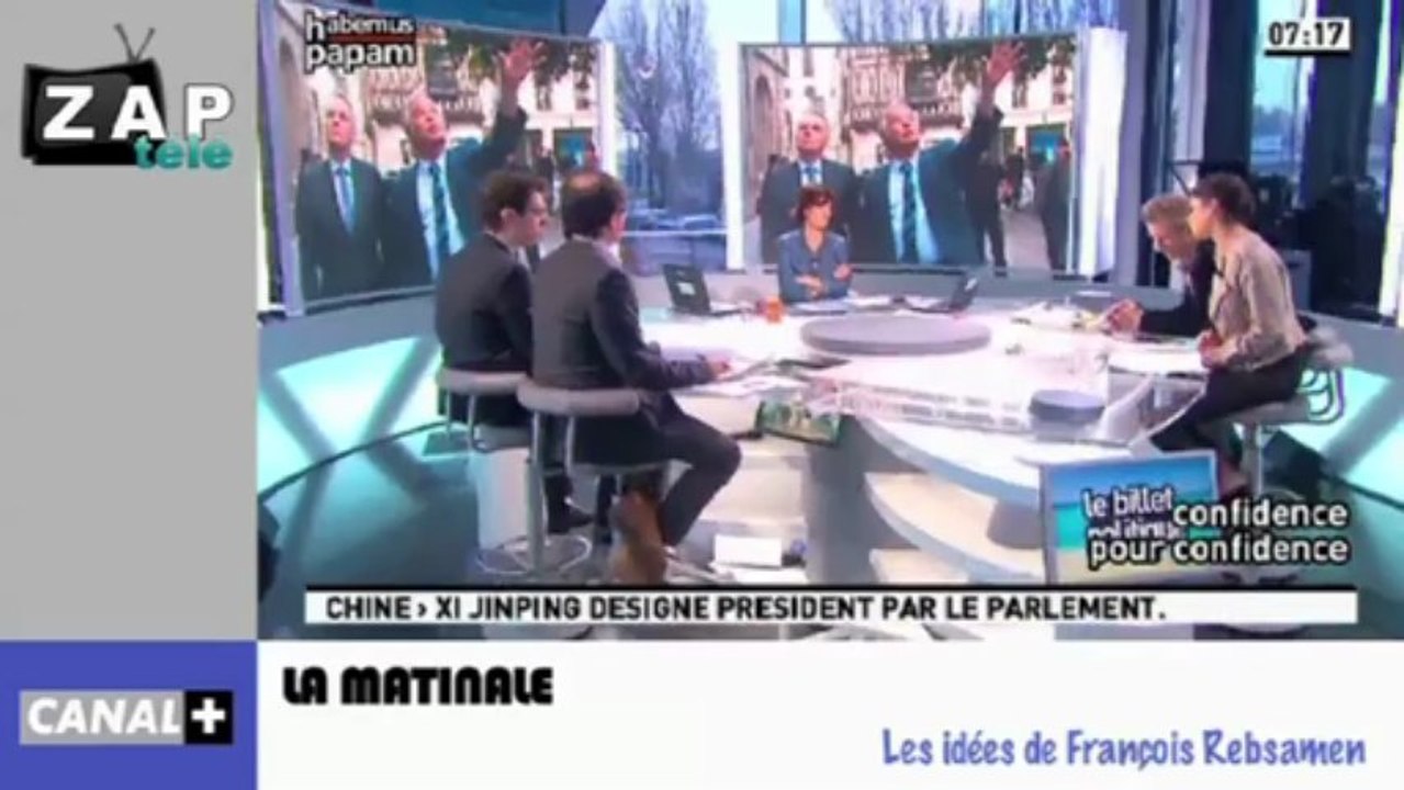 Zapping Actu du 15 Mars 2013 - Le Pape François - Le style Pingouin