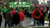 Bruxelles, sindacati in piazza contro le misure d'austerità