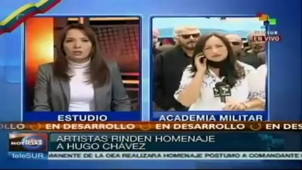 Venezuela: artistas e intelectuales rinden homenaje a Chávez