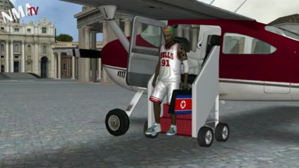 Dennis Rodman Pope visit: NBA Jam On Fire edition