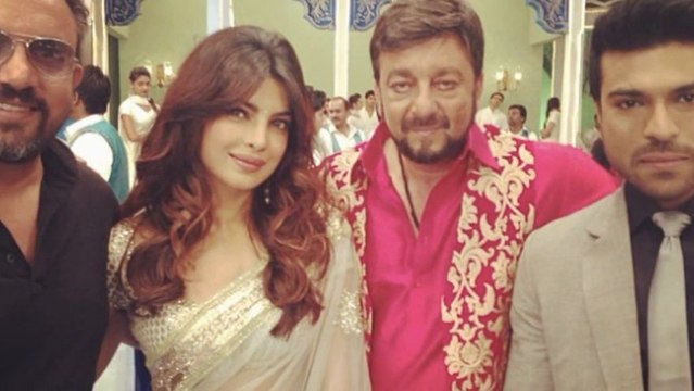 Priyanka Chopra, Sanjay Dutt ,Ram Charan Teja, On The Sets Of Zanjeer!