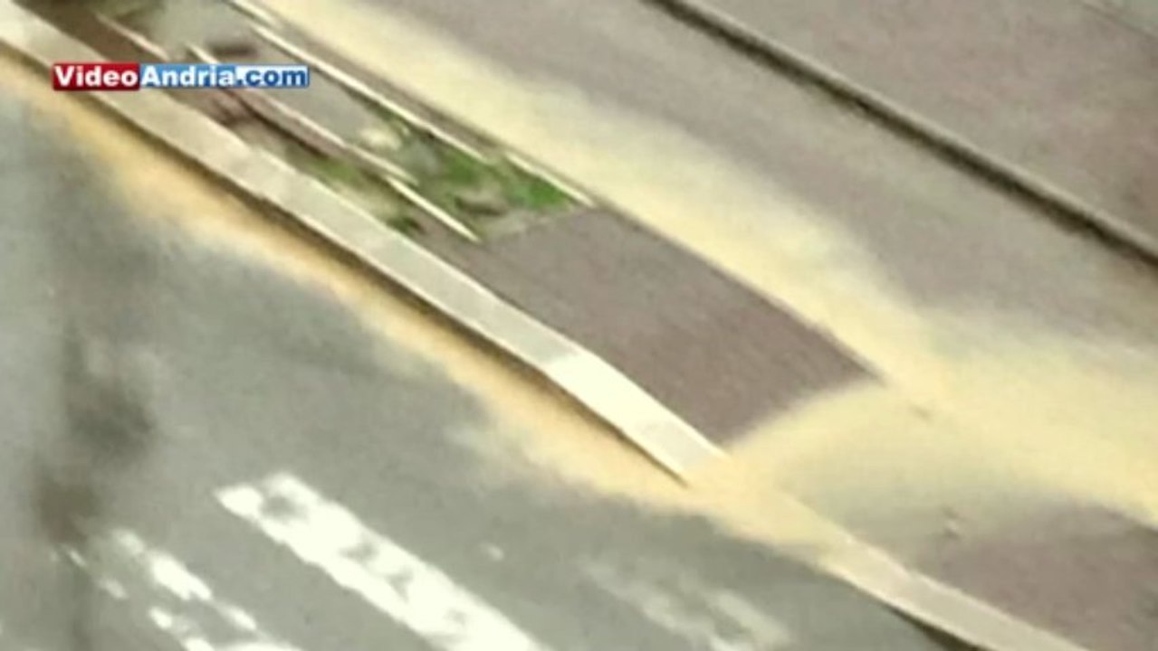 Andria: Quartiere Europa allagato per la forte pioggia