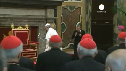 Papa Francesco ai cardinali "non cedere al pessimismo"