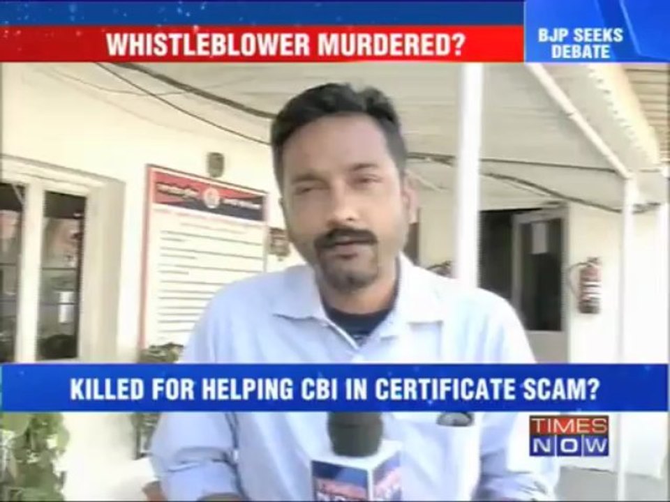 Fake certificate scam whistle blower murdered?