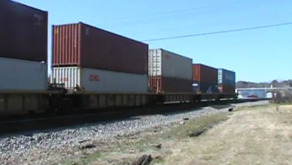 Norfolk Southern stack train southeast through Austell Ga.