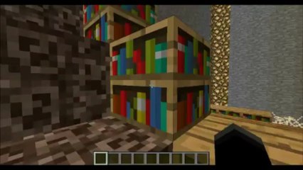 Minecraft map speed run:La Bibliothèque.
