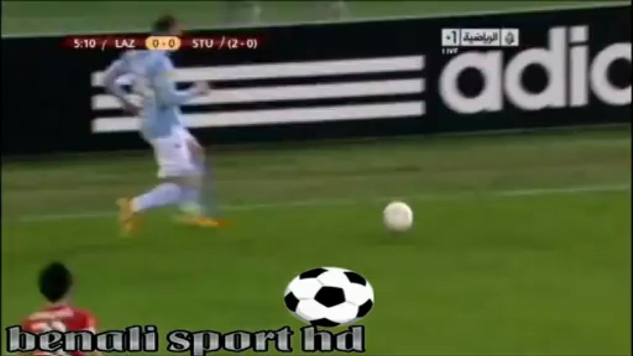 اهداف لاتسيو3-1شتوتجارت(14/03/2013)الدوري الاوروبي تعليق محمد بركات
