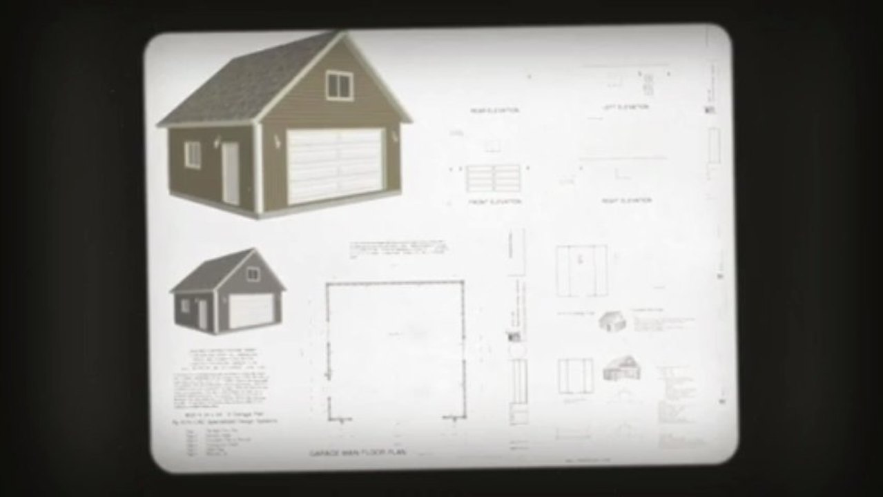 24' x 24' Garage Plans Construction Blueprints  [Kindle Edition]
