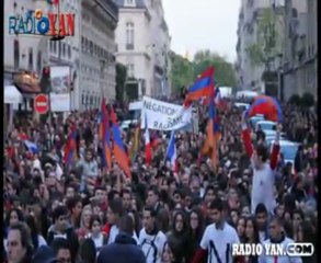 Arméniens a Paris ( France ) Armenian of France, Prais_ [Manifestation Armenien a Prais]