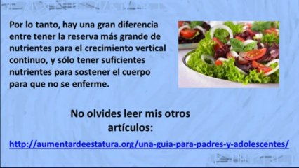 Diferentes formas de crecer mas alto.