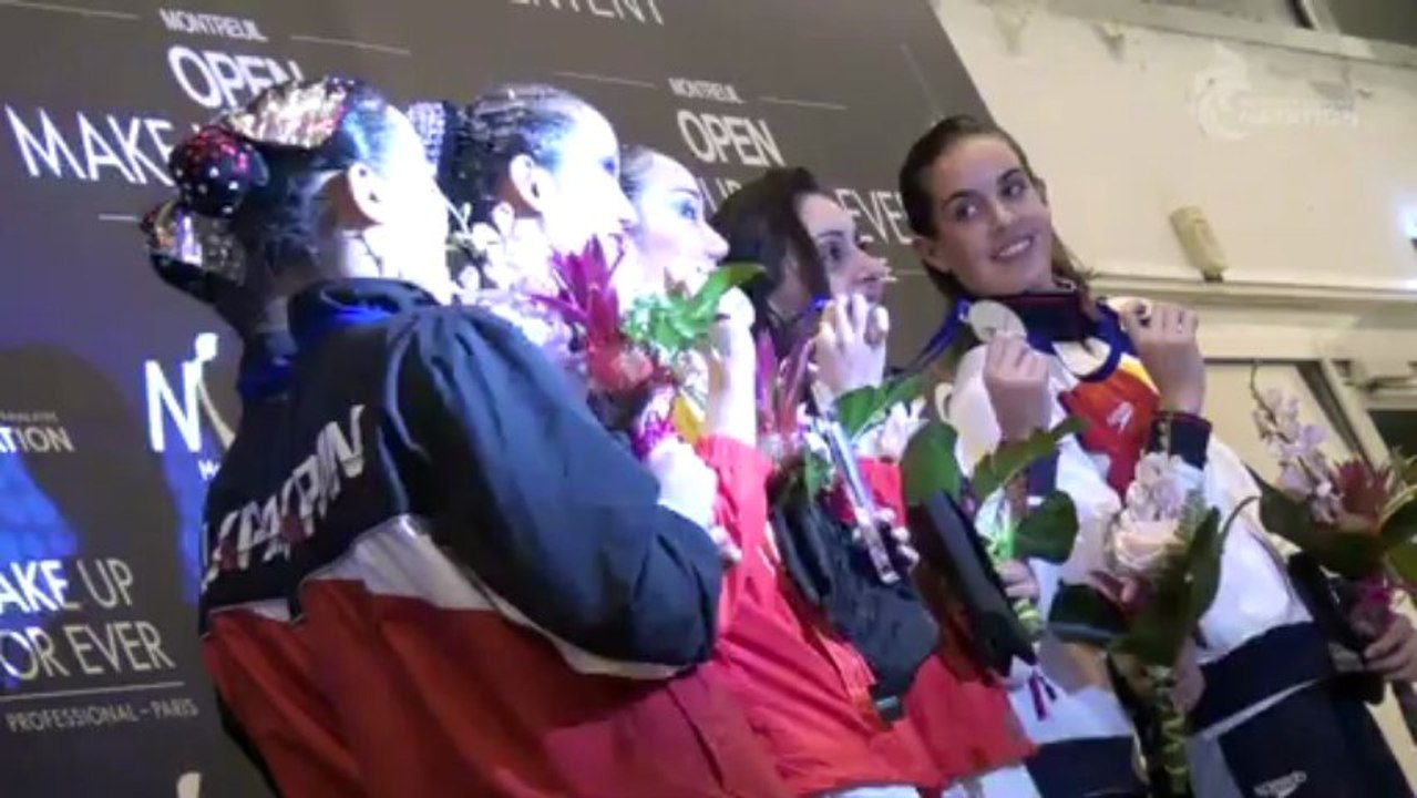 Remise des médailles  DUOS LIBRES de l'Open MAKE UP FOR EVER 2013