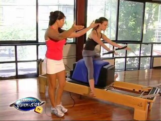 Ejercicio avanzado de Pilates Reformer con el box - Horseback