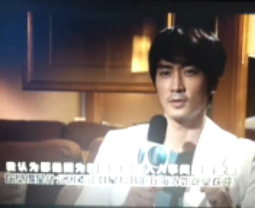 Song Seung Heon / 송승헌, Dr Jin, at Singapore  (Channel U an interview) a short live an interview Channel 8