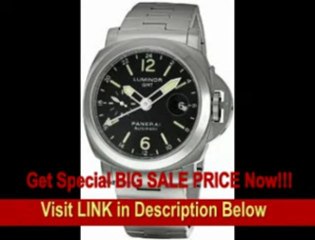 [SPECIAL DISCOUNT] Panerai Men's PAM00297 Luminor GMT Black Dial Watch