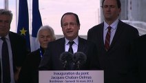 Discours à l'occasion de la cérémonie d’inauguration du pont Jacques CHABAN-DELMAS à Bordeaux