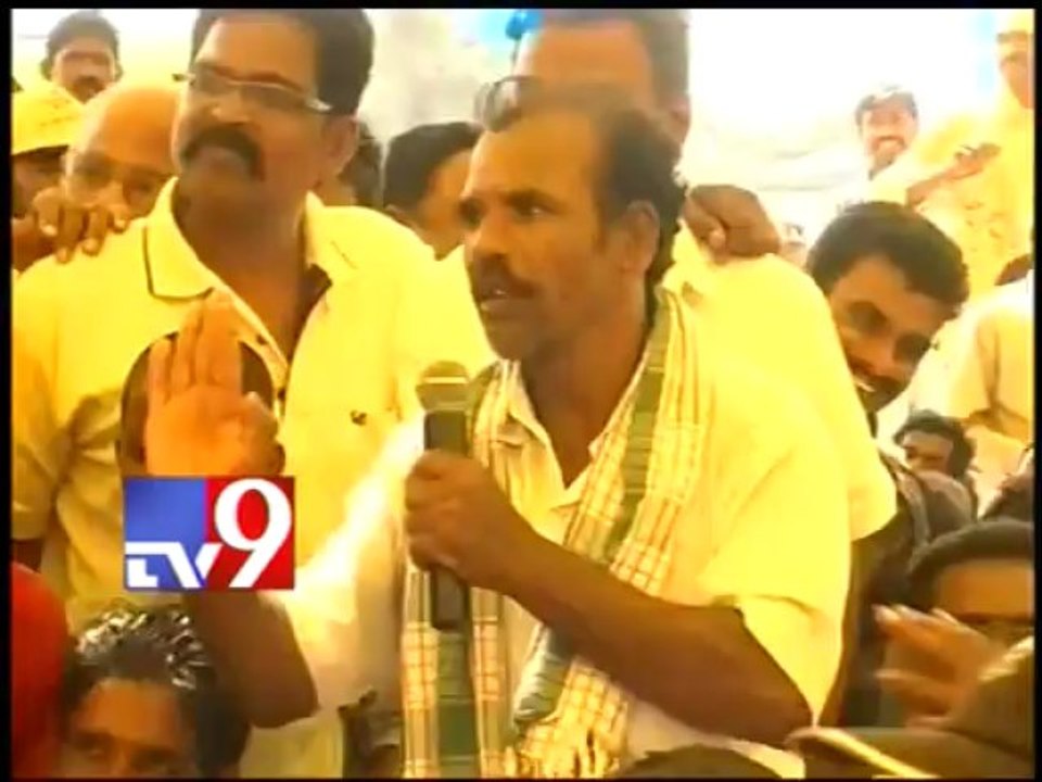 Chandrababu laughs while interacting with drunk villager