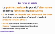 les rimes en poesie