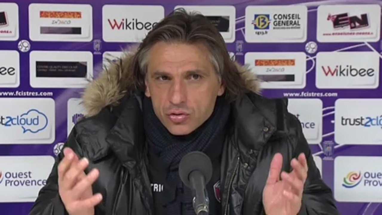 Conférence de presse FC Istres - Clermont Foot : José  PASQUALETTI (FCIOP) - Régis BROUARD (CFA) - saison 2012/2013