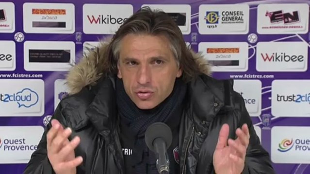 Conférence de presse FC Istres - Clermont Foot : José PASQUALETTI (FCIOP) - Régis BROUARD (CFA) - saison 2012/2013