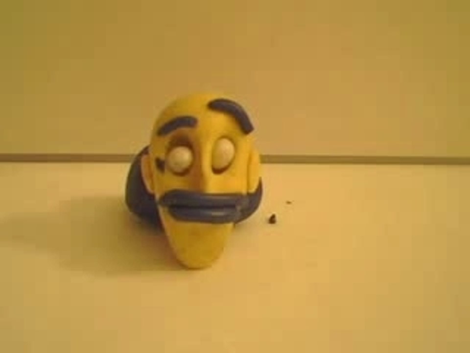 sad man stop motion
