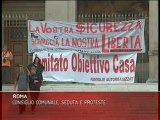 Consiglio Comunale, seduta e proteste a Roma