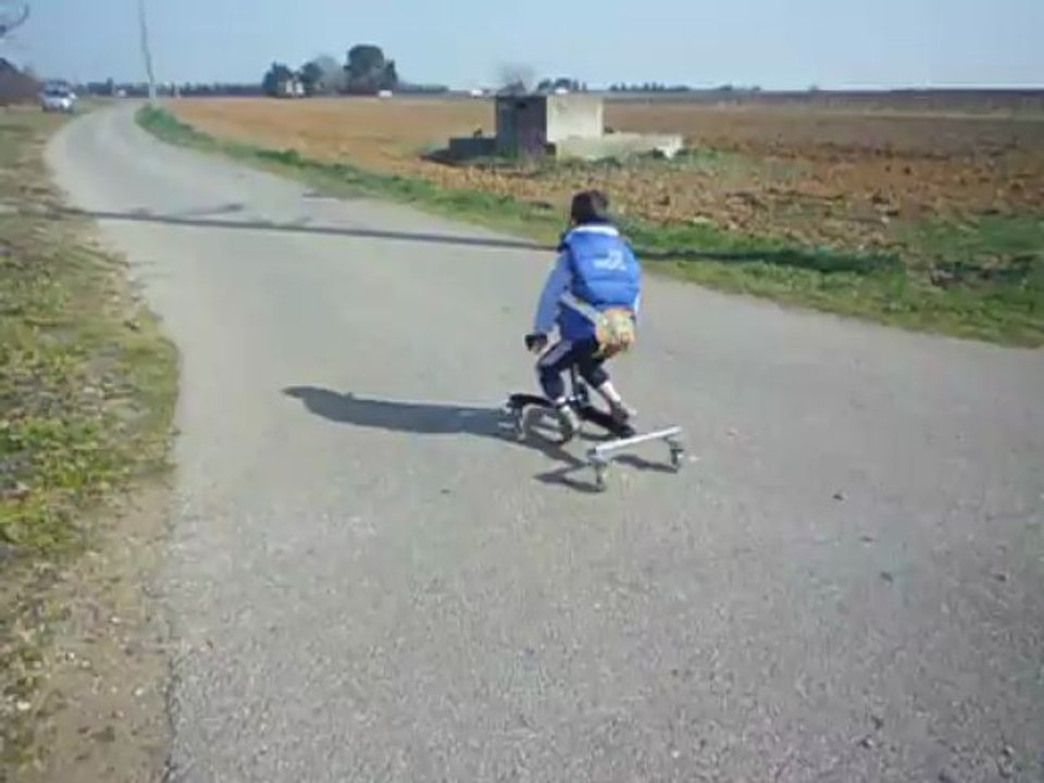 Martinou et son motilo en balade