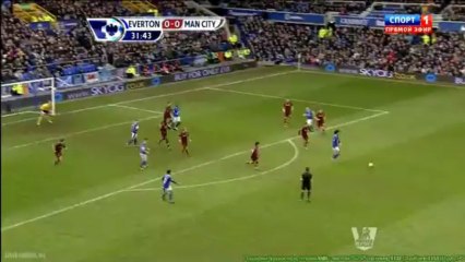 Эвертон – Манчестер Сити (16.03.2013) - Гол Османа 1-0