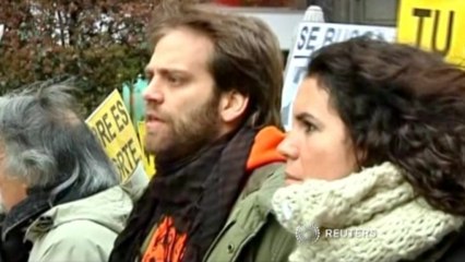 Union workers march against austerity in Spain