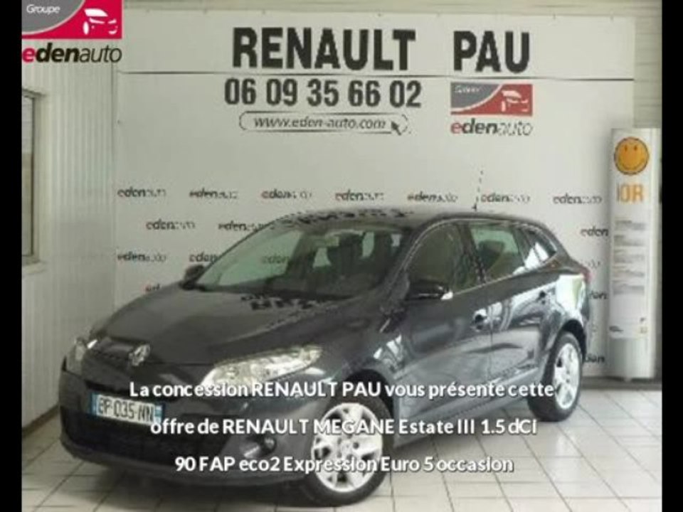 Annonce RENAULT MEGANE Estate III 1.5 dCi 90 FAP eco2 Expression Euro 5