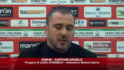 Icaro Sport. Rimini-Santarcangelo, la vigilia del tecnico Luca D'Angelo