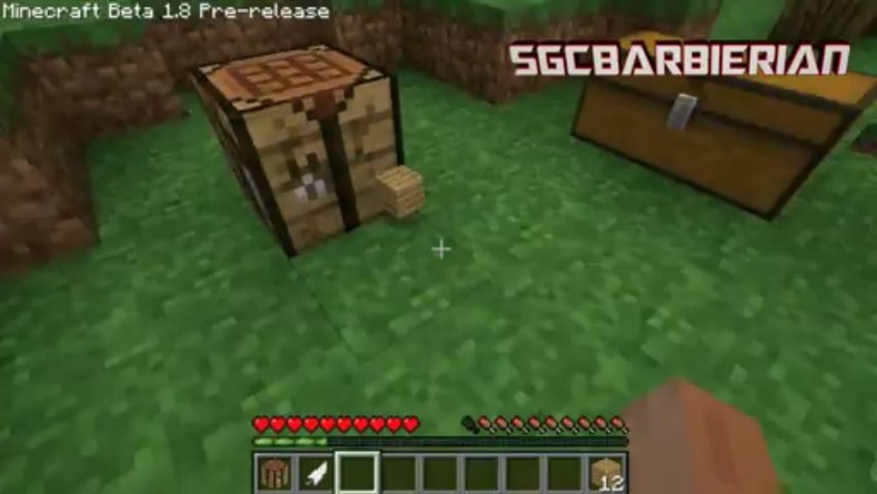 Barbierian Plays Zombies! - Minecraft 1.8 Beta Pre Release - New Chest Animation