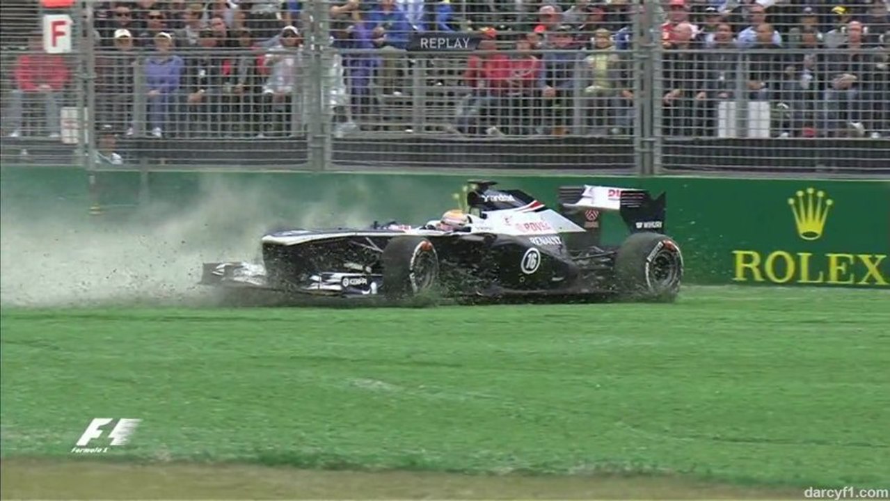 Formule 1 Australia 2013 Maldonado off