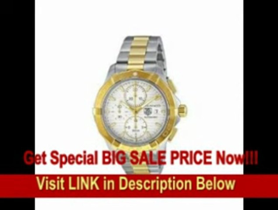 [BEST BUY] Tag Heuer Aquaracer Chronograph Automatic Stainless Steel 18kt Gold Mens Watch CAP2120BB0834