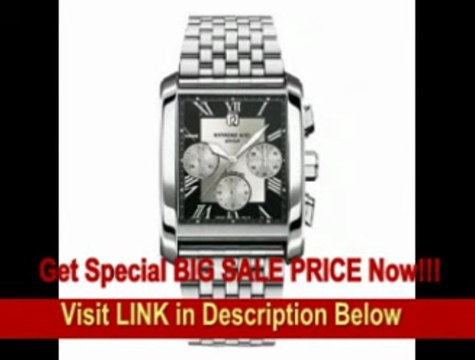 [BEST BUY] Raymond Weil Men's 4878-ST-00268 Don Giovanni Rectangular Case Automatic Movement Watch