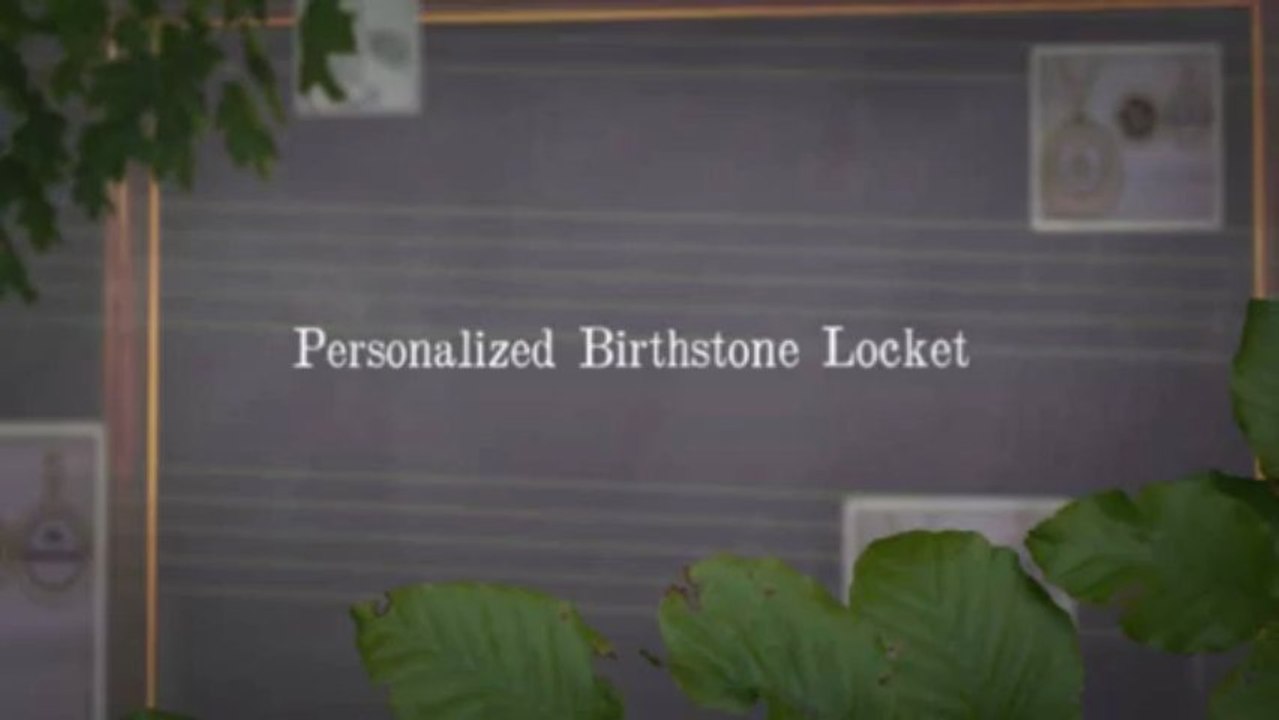Personalized Birthstone Locket