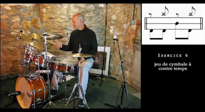 Cours de batterie initiation Independance binaire - épisode 01 Stéphane Geille