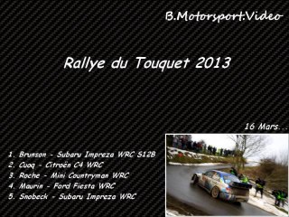Rallye du Touquet 2013