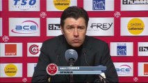 Conférence de presse Stade de Reims - Stade Rennais FC : Hubert FOURNIER (SdR) - Frédéric  ANTONETTI (SRFC) - saison 2012/2013