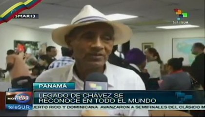 Panameños rinden homenaje al "eterno Hugo Chávez"