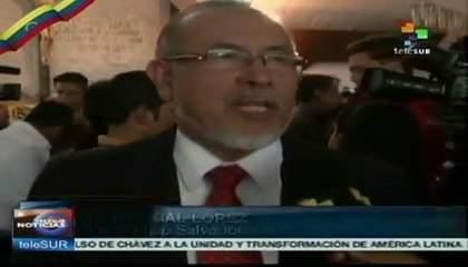 El Salvador rinde honores a Hugo Chávez
