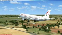 FSX Attérissage Royal Air Maroc Airbus A321 Orly vers Casablanca by Neega Mass