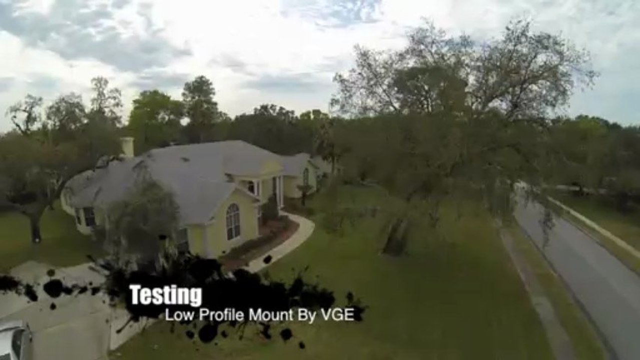DJI Phantom Test - VGE Anti Jello Low Profile Mount "and it works"