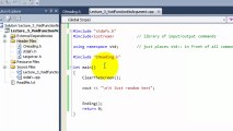 C++ MIcrosoft Visual C++ Lecture 3 How to Create a Void Function No Arguments