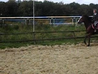 Moi et mister sur un petit obstacle :)