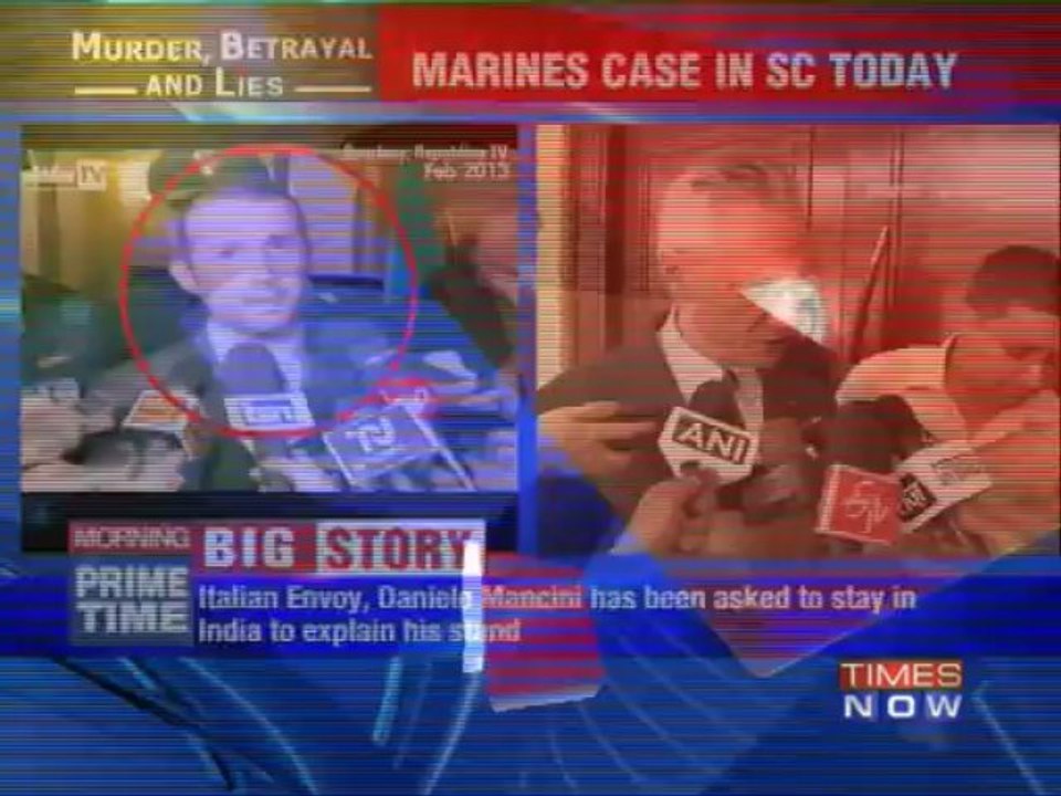 Marines' case: Focus on Italian envoy