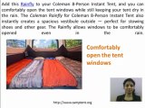 Camp Tent Reviews: Coleman Rainfly For Coleman 8-Person Instant Tent Review